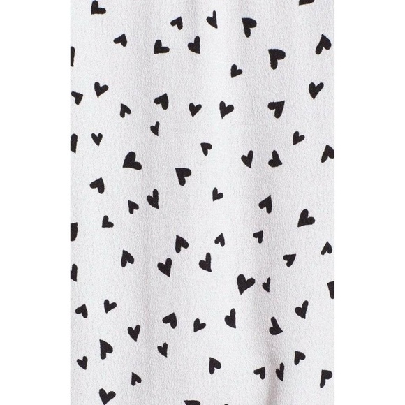 Rails Bretton Peplum Top in Black Hearts - Size XS - Picture 4 of 4